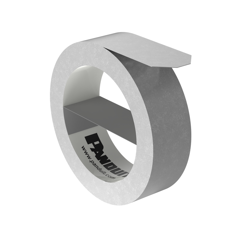 Product image for Panduit META-X Embossing Tape, Aluminum, Silver, 192"x0.5", PK10