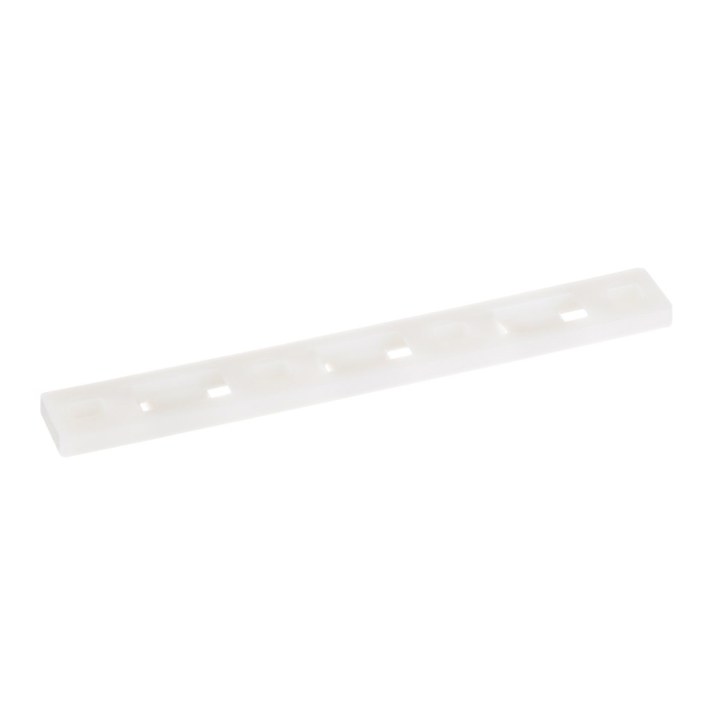 Product image for Panduit MTP3H-E10-C MTP3H-E10-C Tie Plate, Natural, PA 6.6, 5.09x0.62", #10 Screw, PK100