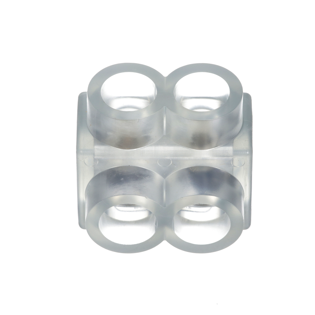 Product image for Panduit PCSB2/0-2S-6 Multi-Tap Mechanical Connector, Single Sided, 2/0, Tin Plate Aluminum, PK6