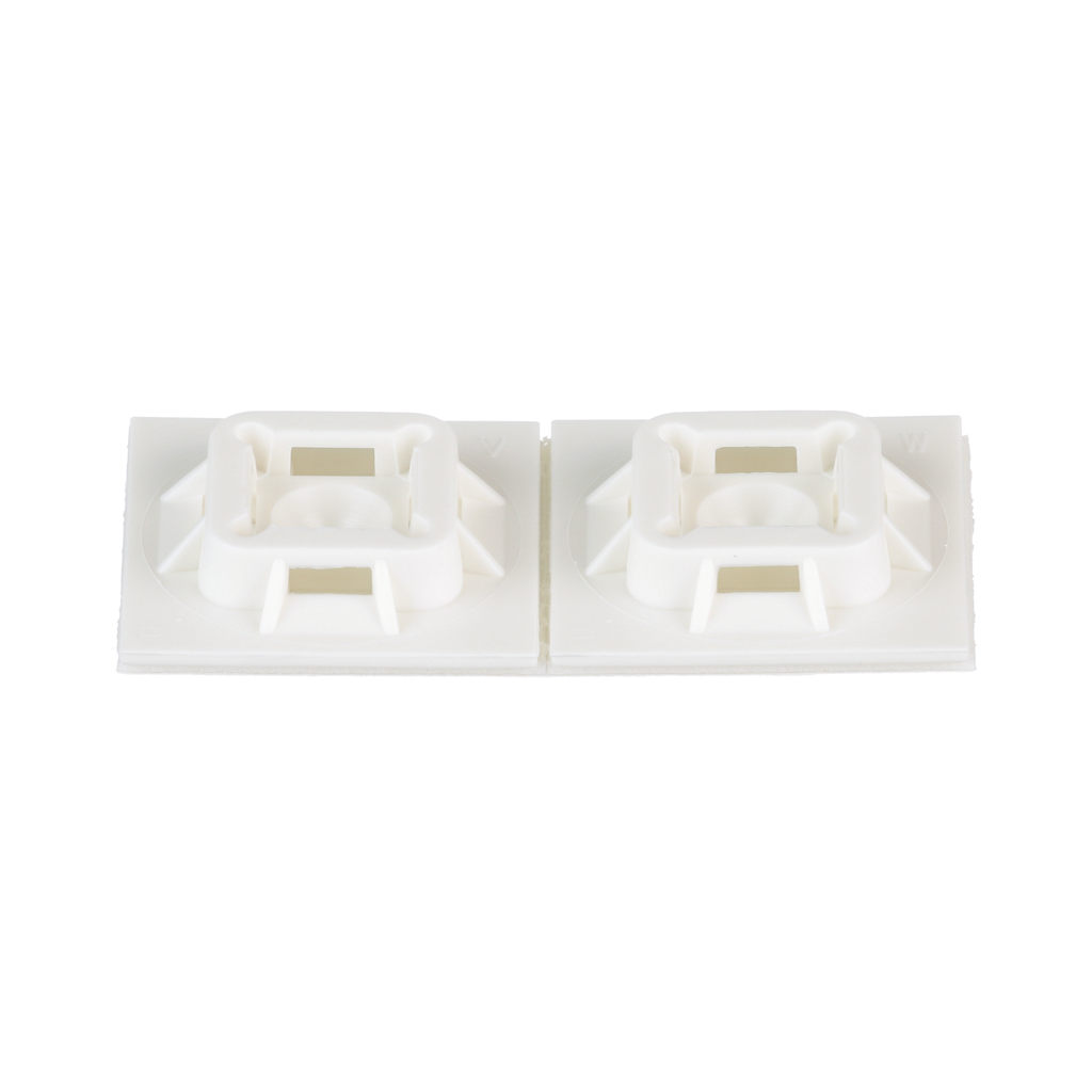 Panduit ABM100-AT-C Cable Tie Mount, Hi Temp. Adh., 1"x1" (25.4mm x 25.4mm), WH Product image for Panduit ABM100-AT-C Cable Tie Mount, Hi Temp. Adh., 1"x1" (25.4mm x 25.4mm), WH