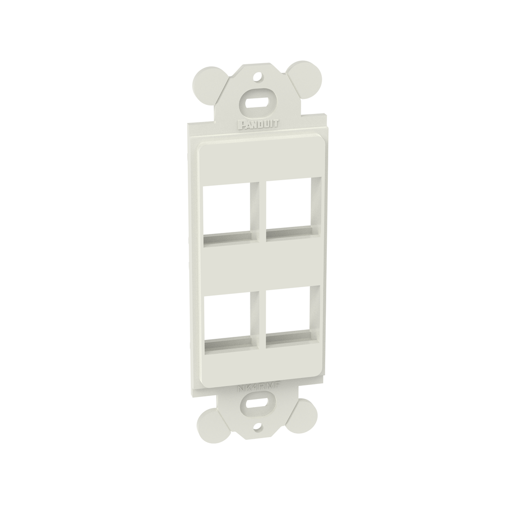 Mayer-DDS-NetKey® Adapter, 4-Port, International White, Rectangular-1