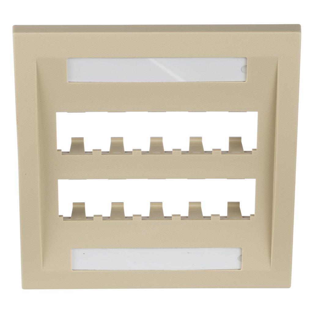 Product image for Panduit CFPE10EI-2GY Executive, Faceplate, 10 Port, Electric Ivory