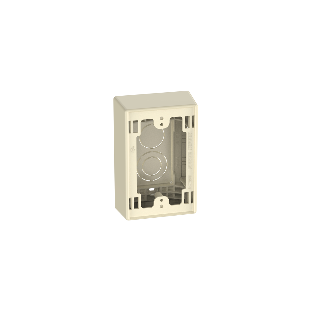 Product image for Panduit JBP1FSEI Surface Raceway, Power Rated Junction Box, S/G 2-pc, Snap, Elec Ivory
