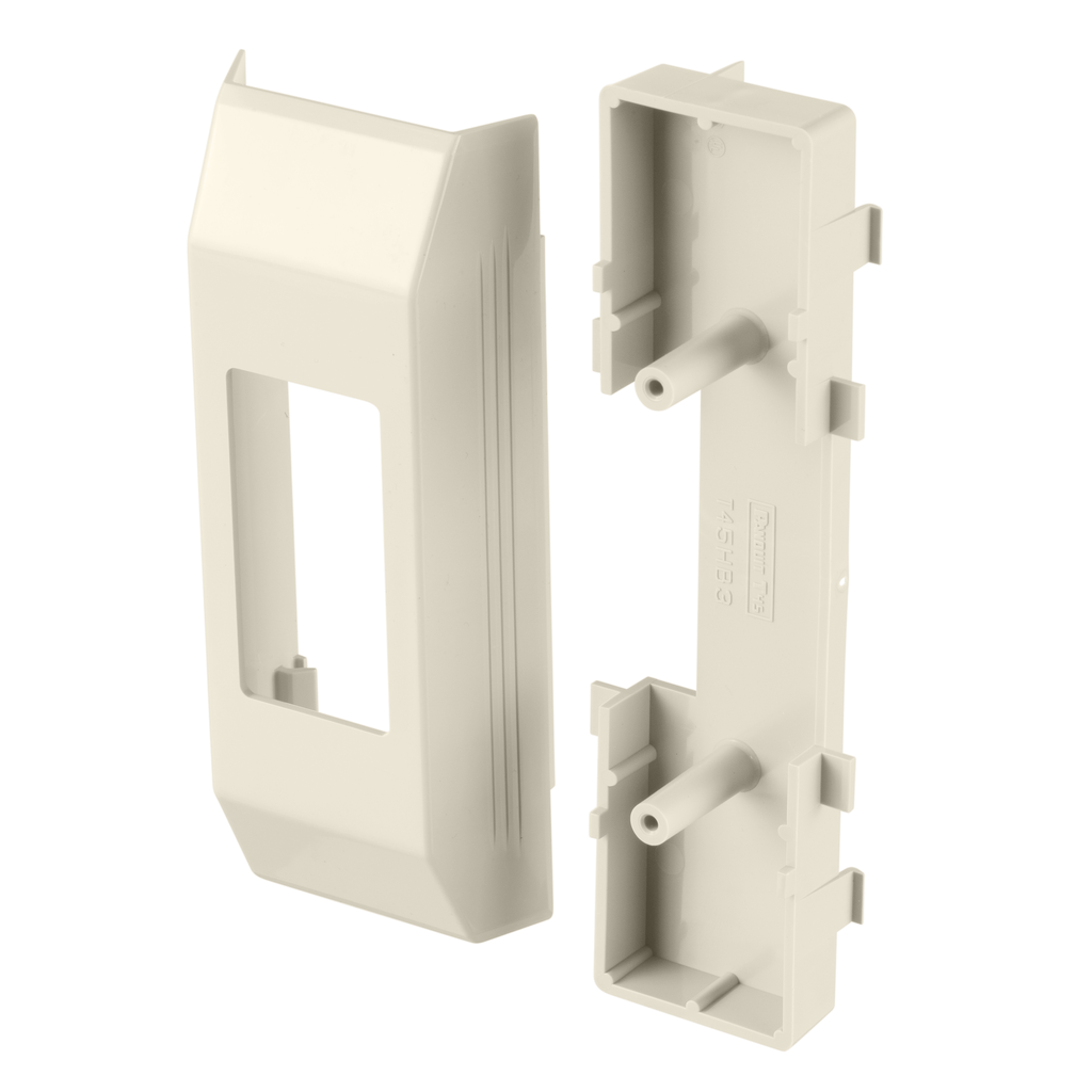 Product image for Panduit T45HEGBIW Surface Raceway, T-45 Electrical Bracket, Off-White