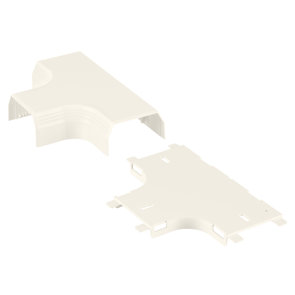 Product image for Panduit T45TIW Surface Raceway, T-45 Tee Fitting, Off-White
