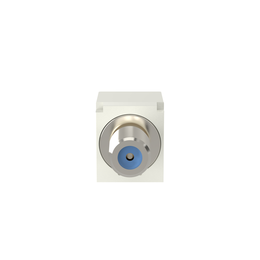 Mayer-DDS-Mini-Com® F-Type Coupler Module, 3 GHz, White-1