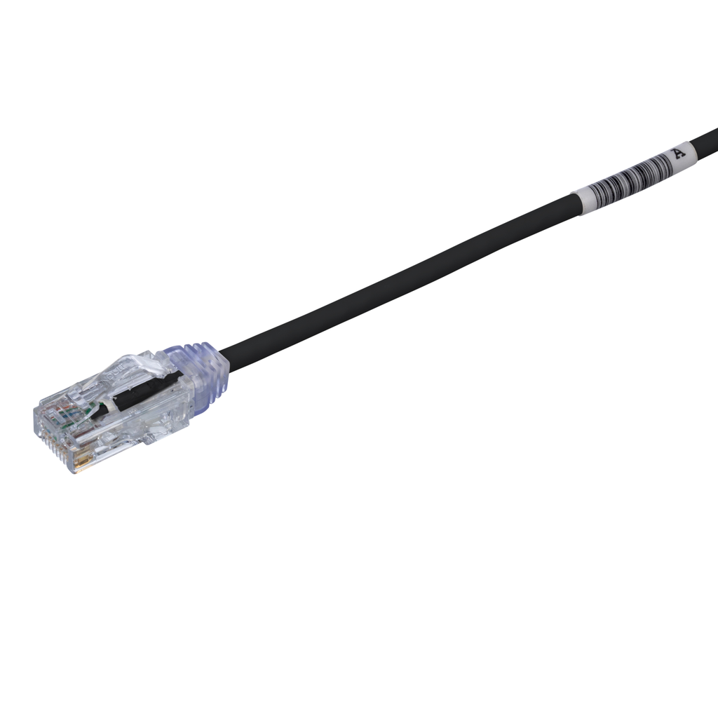 Mayer-DDS-Cat 6 28 AWG UTP Copper Patch Cord, 15 ft, Black-1