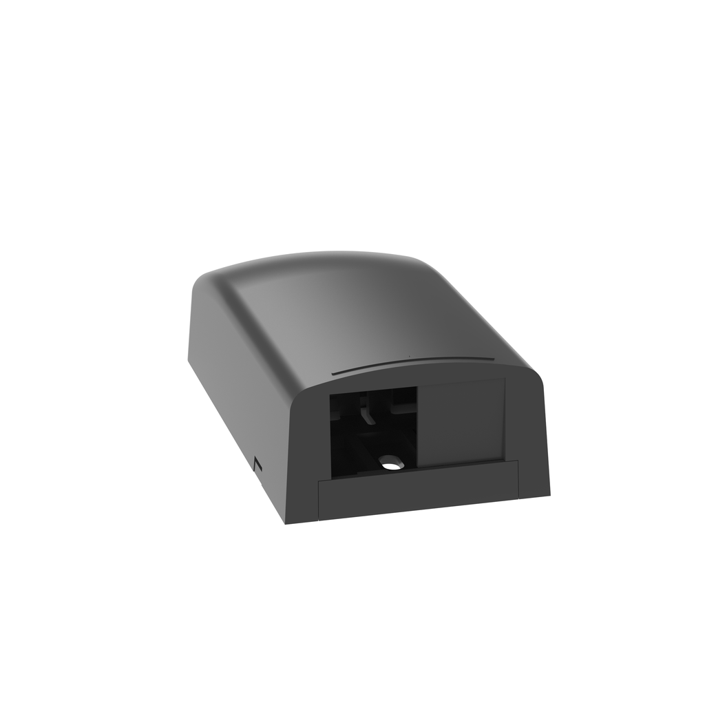 Product image for Panduit CBX2BL-AY Surface Mount Boxes, Elongated, 2 Port, Black