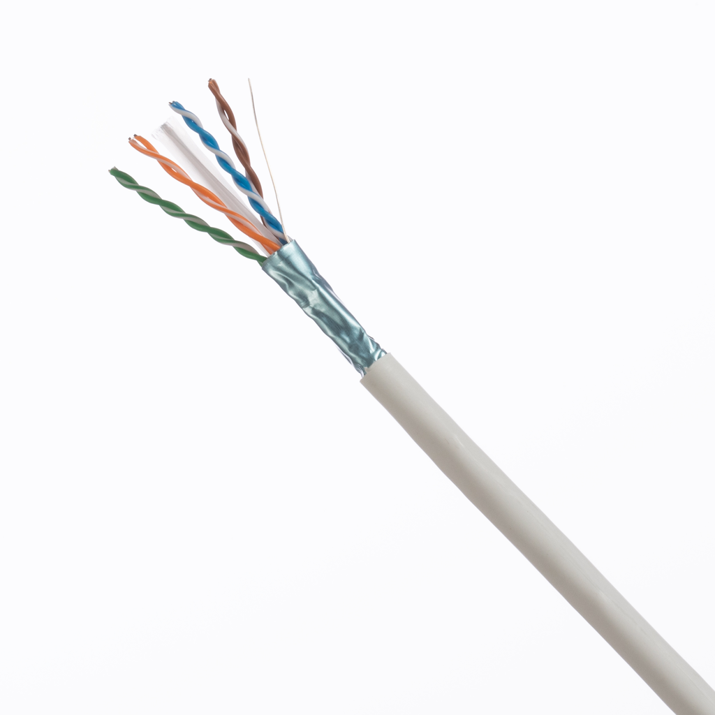 Product image for Panduit PFR6X04BU-CG TX6A™ Copper Cable, Cat 6A, 23 AWG, F/UTP, CMR, Blackue