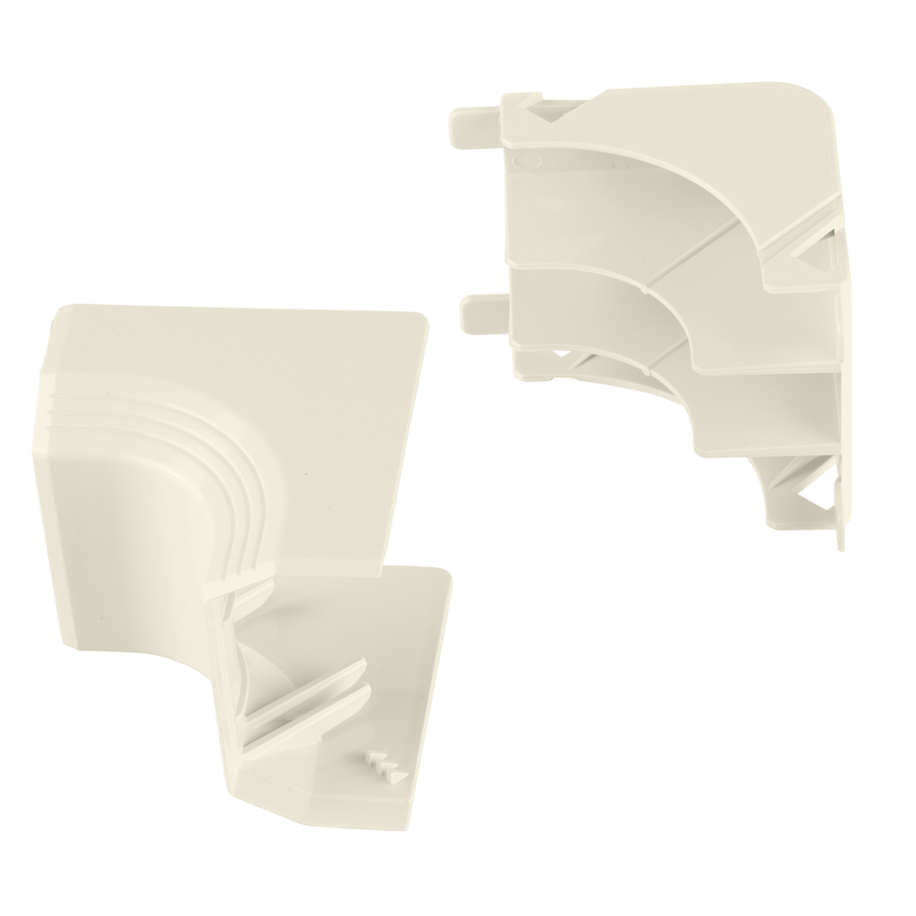Product image for Panduit T45ICIW Surface Raceway, T-45 Inside Corner, Off-White