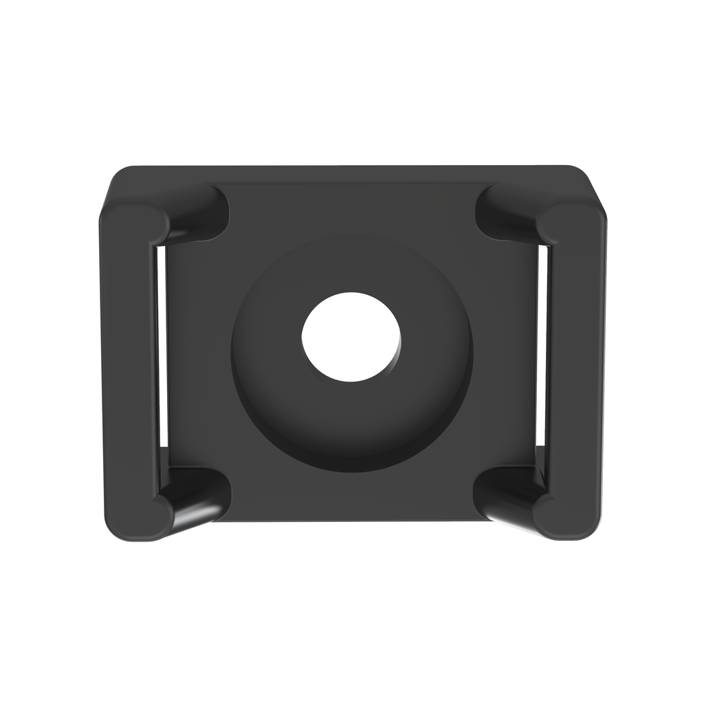 Product image for Panduit TM3S8-C0 Cable Tie Mount, .62" (15.8mm)W, #8 Screw (M4), Weather Resistant Nylon