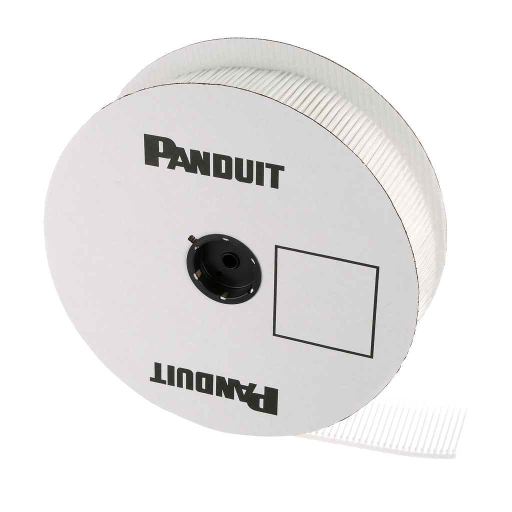 Product image for Panduit BT1M-XMR Reel-Fed Cable Tie, Natural, PA 6.6, PK5000, 4"L, 30 lbs