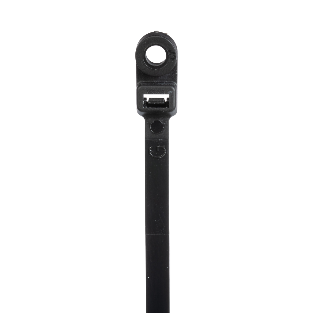 Mayer-DDS-StrongHold™ SC8-50-S10-C0 Cable Tie, Black, PA 6.6, 50lb Min Loop Tensile, 7.87"-1