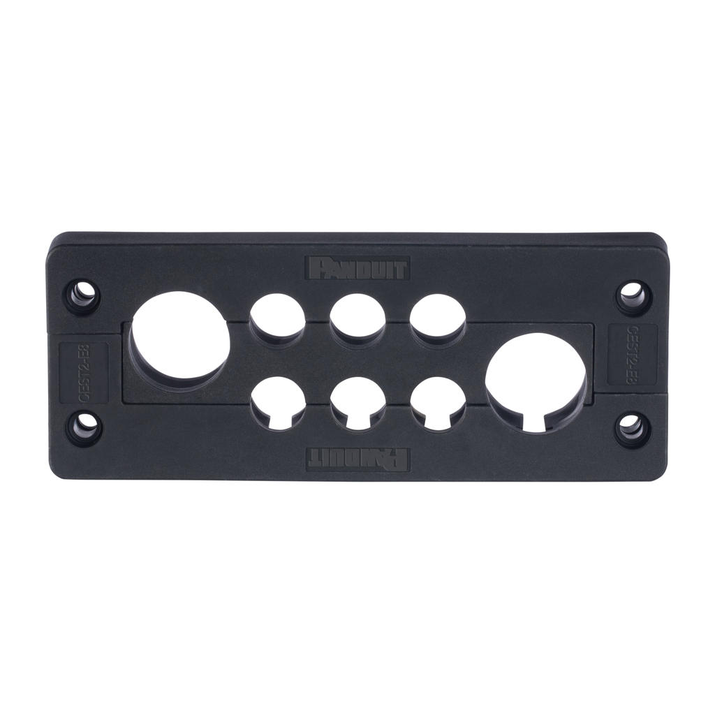 Product image for Panduit CEST2-E8 Cable Entry System, Terminated, IP65, 4.41" x 1.42", 8 Holes, 1 pc