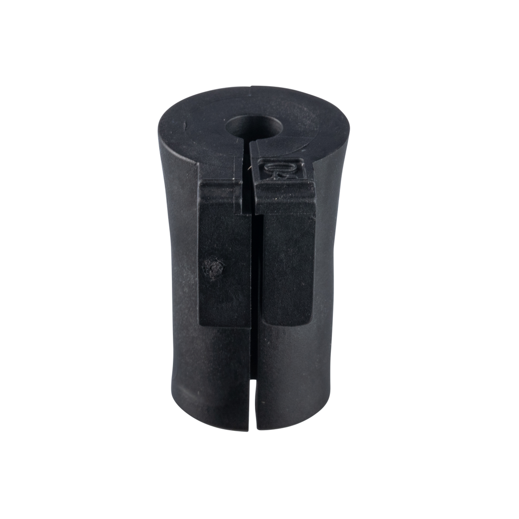 Product image for Panduit CEG-04X1 Cable Entry Grommet, Single, Small, 0.16"-0.20", Black TPE, 12 PC