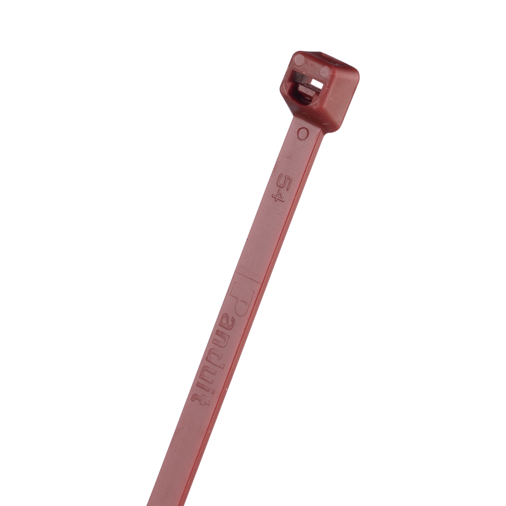 Mayer-DDS-Pan-Ty® PLT2S-C702Y Cable Tie, Maroon, HALAR, Heat and UV, 7.4"L, 50lb, PK100-1