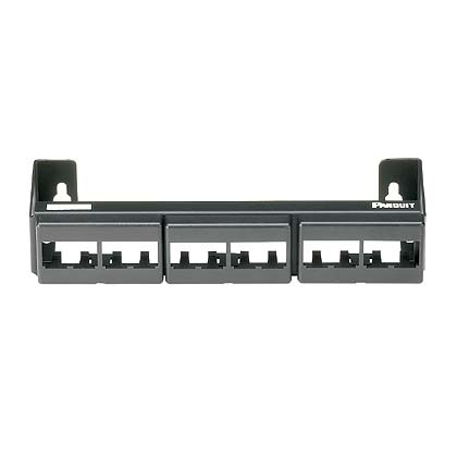 Product image for Panduit CWPP12WBL , Wall Mount, Patch Panel, 12 Port, Blackack