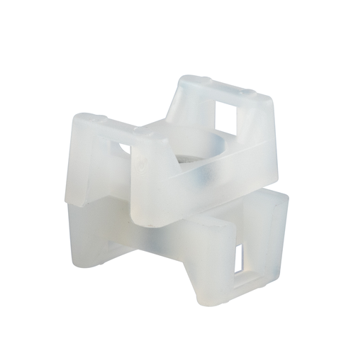 Product image for Panduit TM1-X2-C Swivel Cable Tie Mount, Natural, PA 6.6, PK100