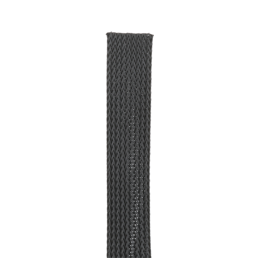 Product image for Panduit SE75P-DR0 Braided Sleeving, Black, PET, 0.75" Nom Diameter, 500', PK1