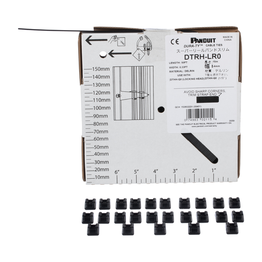 Dura-Ty™ DTKH-0 Dura-Ty Cable Tie Kit, Black, Acetal, UV, 600"L, 200lb, PK1