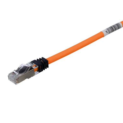Product image for Panduit STP6X17OR-Q Copper Patch Cord, Cat 6A, S/FTP, 17ft, OR, 25Pk