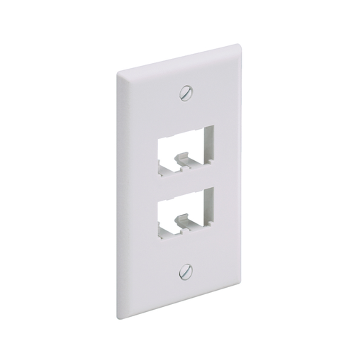 Mini-Com®, Classic, Faceplate, 4 port, Off White