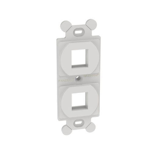 Mayer-DDS-NetKey® Adapter, 2-Port, White, 106 NEMA Style-1