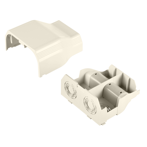 Product image for Panduit T70EEIW Surface Raceway, T-70 Entrance End, Off-White