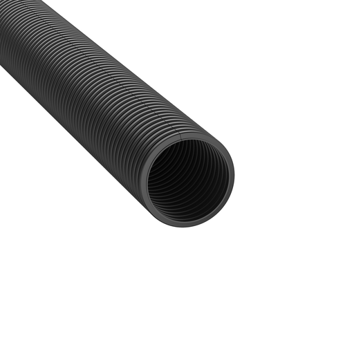 Mayer-DDS-Corr. Loom Tubing Slit, .5" (12.7mm) X 100', Black,PK1-1