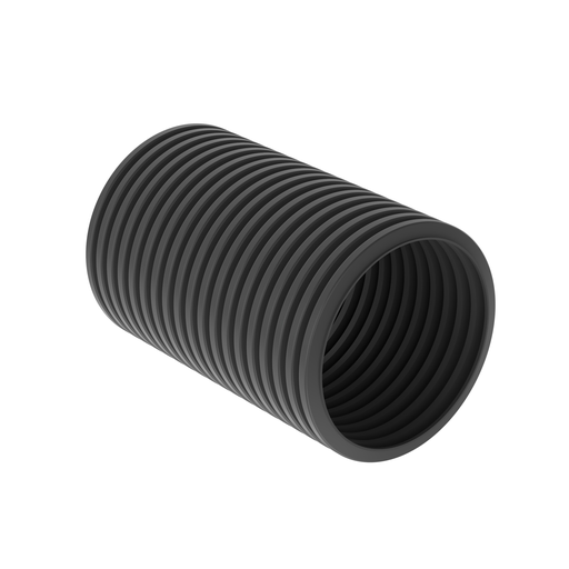 Corr. Loom Tubing Slit, 1.87" (47.5mm) X 100' (30.4m), Black,PK1