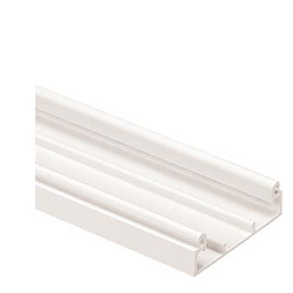 Product image for Panduit T45BIW8 Surface Raceway, T-45 Low Voltage Base, 8 ft, Off-White