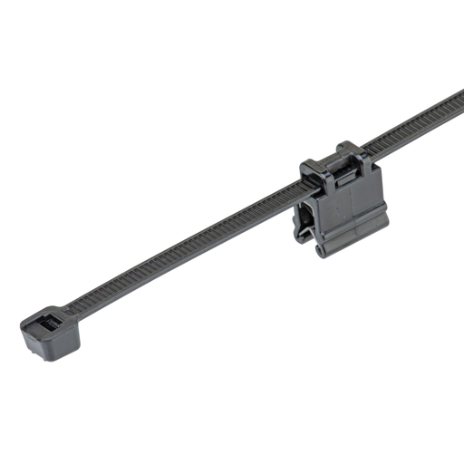 Product image for Panduit CMEB12-2S-C300 CMEB12-2S-C300 EdgeClip/Tie(top), Black, High Heat/UV PA6.6, .028-.118"