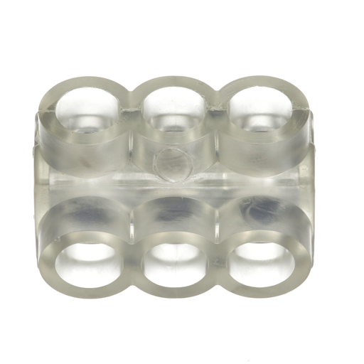 Pan-Lug™ PCSB2/0-3-6 Multi-Tap Mech Con, Double Sided, Aluminum / Clear PVC, PK6