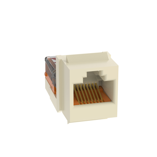 Panduit NK5E88MEIY NetKey Cat 5e Leadframe Jack, Electric Ivory Product image for Panduit NK5E88MEIY NetKey Cat 5e Leadframe Jack, Electric Ivory