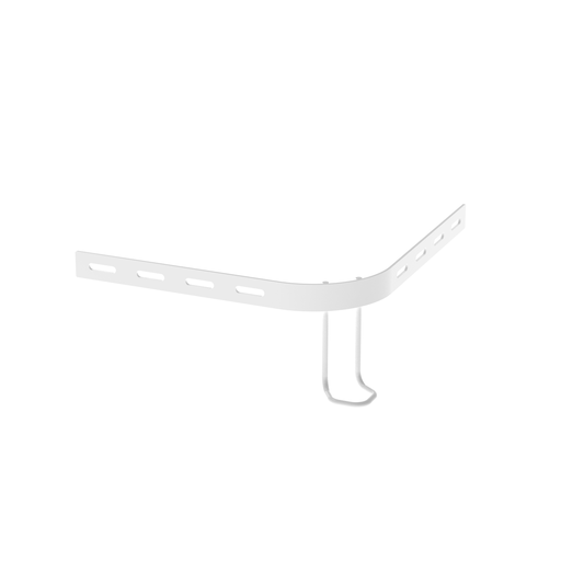 Product image for Panduit PWBIB4WH Radius Intersection 90 Brackets, 4" H, WH