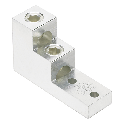Mayer-DDS-Pan-Lug™ LAM2SB600-38-1Y Mech Con-Lugs, Tin Plt Al, Two 3/8" Stud, PK1-1