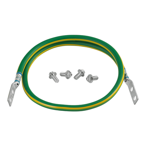 Product image for Panduit GACBJ612U Auxiliary Cable Bracket Jumper Kit, Green/Yellow, PK1