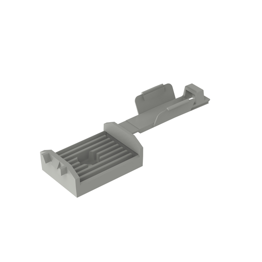 FCM1.2-S6-T14 Flat Cable Mount, Gray, PA 6.6, Screw, 1.37x1", PK200