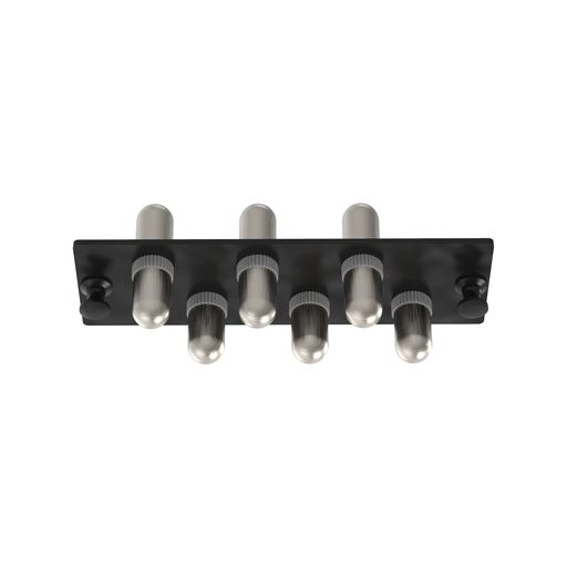 Mayer-DDS-Opticom® Fiber Adapter Panel, OS2, 6 ST Simplex, Steel Body-1
