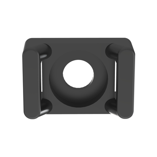 Product image for Panduit TM1S4-C0 Cable Tie Mount, .32" (8.1mm)W, #4 (M2.5) Screw, Weather Resistant Nylon