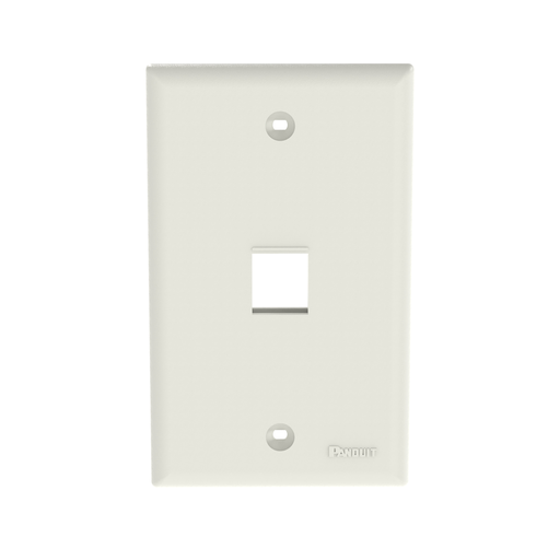 Product image for Panduit NK1FNIW NetKey® Faceplate, 1 Po