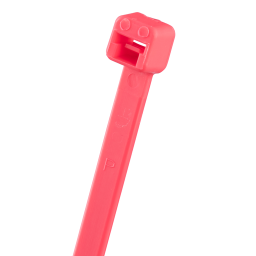 Pan-Ty® PLT2I-M59 Cable Tie, Fluor Pink, PA6.6, 8"L, 40lb, PK1000