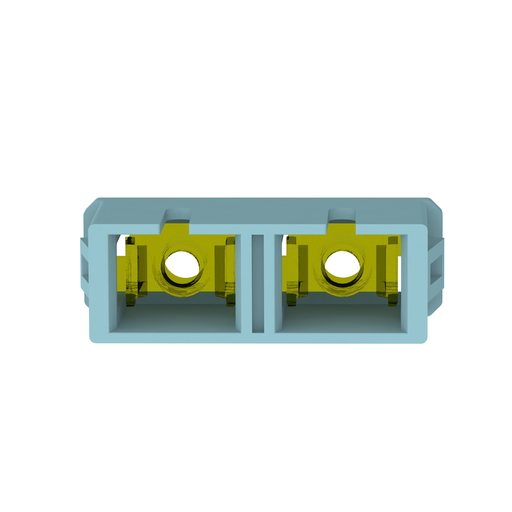 Product image for Panduit FADSCZAQ-L Aqua SC, Multimode Duplex Fiber Adapter