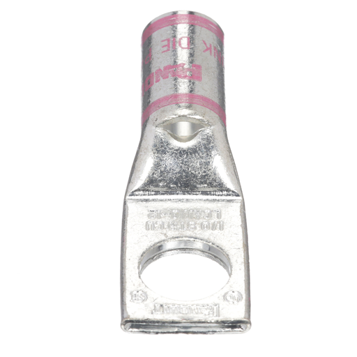 Mayer-DDS-Pan-Lug™ LCA1/0-12-X Comp. Lug, 1/0, Tin Plt Copper, Strt, One 0.5" Stud, PK10-1