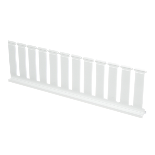 Panduct® SD4HWH6 Divider Wall, White, PVC, 3.53"x0.75", 4" Duct H, PK6