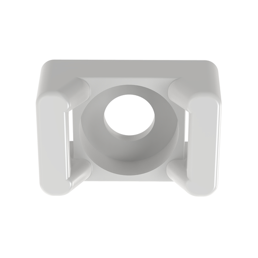 Mayer-DDS-TM2S8-C Cable Tie Mount, Natural, PA 6.6, 0.63x0.43", #8 Screw, PK100-1