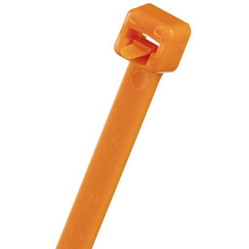 Pan-Ty® PRT2S-M3 Releasable Cable Tie, Orange, PA6.6, 7.4"L, 50lb, PK1000