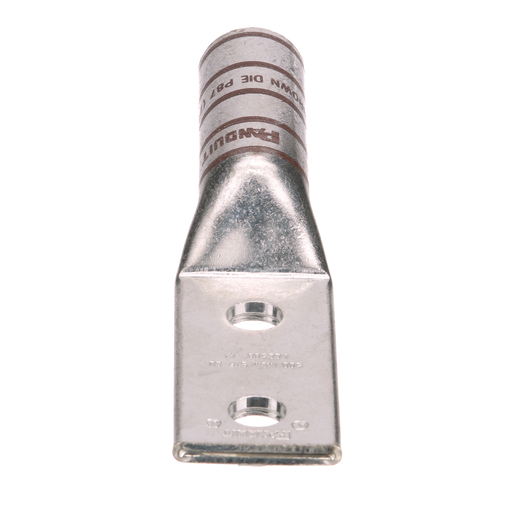 Mayer-DDS-Pan-Lug™ LCC500-12-6 Comp. Lug, 500, Tin Plt Copper, Strt, Two 1/2" Stud, PK6-1