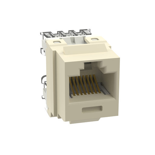 Product image for Panduit NK688MEI-Q NetKey Cat 6 Punchdown Jack, Electric Ivory - Pack of 25