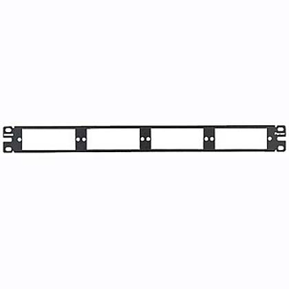 Opticom® Fiber Patch Panel, Flat, Black, 1 RU